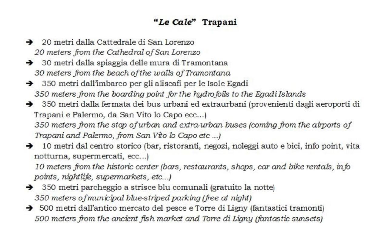 Bed and Breakfast Le Cale Trapani Exterior foto